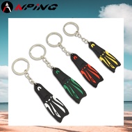 [ANPING] Diving Mini Fins Shape Key Ring | Fin Equipment Accessories Ornaments Souvenirs