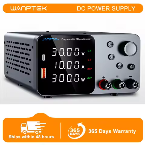 Wanptek Adjustable DC power supply 30V 5A 10A 60V 5A 120V 3A Lab Bench Power Source Stabilized Power