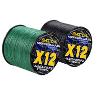 GHOTDA 300M 12 Strands Braided Fishing Line PE Line Abrasion Resistant Japan