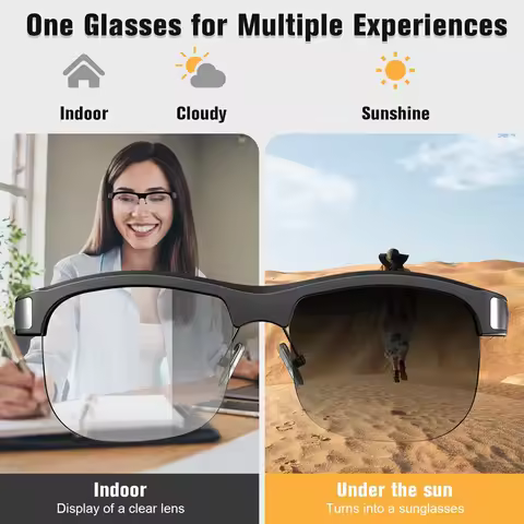 M9 Pro Colour Changing Smart Bluetooth Glasses Anti-UV and Anti-Blue Light Waterproof Calls Wireless