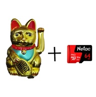 กล้องจิ๋ว กล้องซ่อนแมวสีสันสดใส Lucky Cat 1080P กล้องพกพาพร้อมแบตเตอรี่ในตัวสำหรับ กล้องจิ๋วแอบดู กล้องจิ๋วไรสาย4k กล้องจิ๋ว ซ่อน กล้องจิ๋วแอบดู