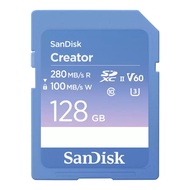 128 GB SD CARD (เอสดีการ์ด) SANDISK CREATOR SD UHS-II CARD (SDSDXEP-128G-GNCIS) |