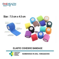 Onehealth kohesive7.5cmx 45 cm kohesif finger tape wirst olahraga/kinesio tape original