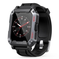 Smart Watch Rugged with 5ATM Waterproof Bluetooth Call(Answer/Dial Calls) Multiple Sports Tracking, 