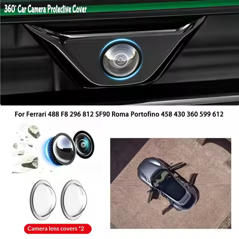 Car camera protective cover lens cover For Ferrari 488 F8 296 812 SF90 Roma Portofino 458 430 360 59