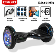 HOVERBOARD POWERBOARD 10 Inch LED Light Self Balancing Balance Wheel Scooter 【BLUETOOTH SPEAKER】1 YE