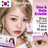 [Ships from Korea] Hapa Kristin One&Only Kristin Daily (10 pcs) Grey 13.0 / 13.5 / 13.8 mm  Worn by 