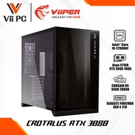ViiPER PC CROTALUS RTX 3080 Gaming PC, I9-12900KF, TUF Z690 WIFI D4, STRIX RTX 3080, Lian Li O11 DYN
