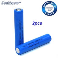 Doublepow ICR 14650 3.7V 1100mAh Li-ion Rechargeable Battery with 1200 cycle *2pcs*