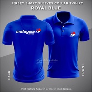SALE Malaysia Airlines MAS T-shirt Jersey Collar Short Sleeve / XS - 5XL / Dryfit / POLO Uniform / B
