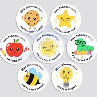 Personalized teacher reward stickers | Student-exclusive customized "Well Done" stickers | Student r