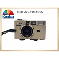 Konica C35 EF3 35mm Film Camera/ Champagne Color