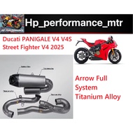 Ducati V4 V4S Motorcycle Exhaust System Arrow Full Titanium Alloy Modification for Panigale V4 V4S S