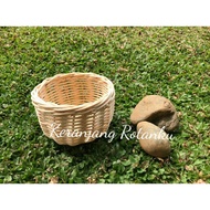 Circle Rattan Basket 11x8