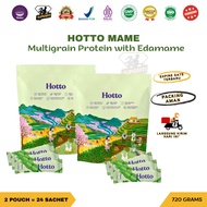 UNGU HOTTO MAME Package 2 Pouches / 24 Sachets Multigrain Protein with Edamame Isolate Whey Prebioti