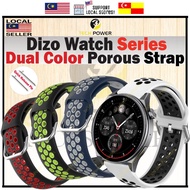 Dizo Watch Strap Dual Color Porous Strap 22mm,Tali Jam Dizo Watch,Pro/ Watch R/ Watch D,D Talk,D2 /D
