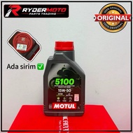 Motul 5100 Semi 15W-50 & 7100 Fully 15W-50 Minyak Hitam Engine Oil untuk Motor Original dengan Sirim