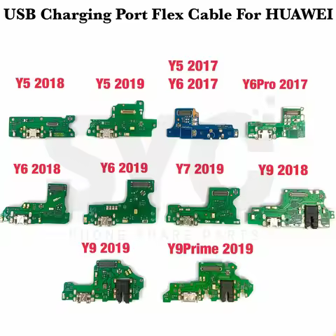 1Pcs New USB Charging Port Dock Plug Connector Charger Board Flex Cable For HuaWei Y9 Y7 Y6 Pro Y5 L