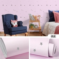 Pink Star Wallpaper 8m to/ 9m x 45cm