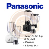 PANASONIC 1.5L BLENDER with 2 PLASTIC JUGS & 1 DRY MILL MX-EP5171 (TWIN JUG)