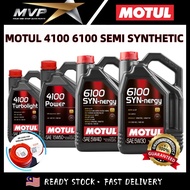Motul 4100 6100 Semi Synthetic Performance Engine Oil 5W30 5W40 10W40 15W50