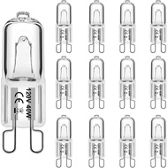 G9 Bulb 40W 120V G9 Halogen Light Bulbs 2 Pin for Hood Light Oven Bulb Replacement Dimmable Warm Whi
