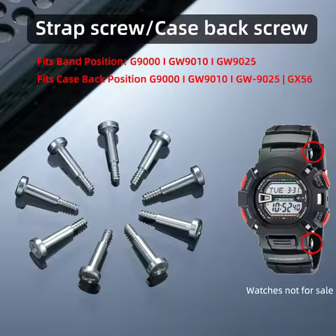 Replacement Watch Screws For Casio G-SHOCK Mudman G9000 GW9010 GW9025 King of G GX-56 Band & Case Ba