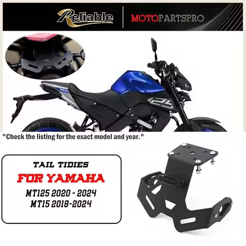 FOR YAMAHA MT125 2020- 2024 MT-15 MT15 2018-2024 License Plate Holder Fender Eliminator Tail Tidy Br
