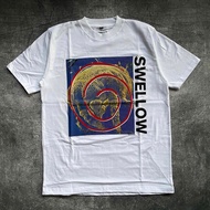 Swellow Tshirt - TUNGAU White Cotton Combad 24s Thick