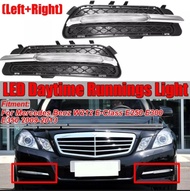 กันชนหน้าไฟตัดหมอกปก + DRL Day Running Light สำหรับ W212 E250 E300 2009-13