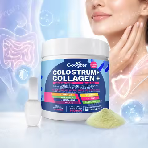 Bovine Colostrum Collagen Powder 159g with Probiotics, Digestive Enzymes, Vitamins C D3 K2 and Querc