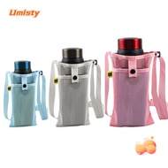 UMISTY Sport Water Bottle Cover, With Strap Cup Sleeve Pouch, Portable Visible Bag Mesh Cup Sleeve Pouch Camping Accessories Cup Sleeve for Water Bottle