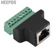 HEEPDD RJ45 to 8 Pin Screw Terminal Connector  Female Jack Block for Digital DVR