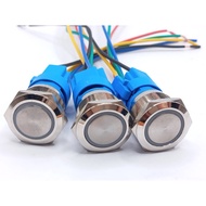 New Authentic Push-To-Press Switch Press Lock Size 22 Mm With Indicator Light 12 24 220v Socket Plug