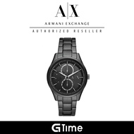 [Official Warranty] Armani Exchange AX1867 Men's Multifunction Black Stainless Steel Watch
