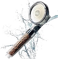 AlpenForce 3 Modes High-Pressure Shower Head w/Filter Beads &amp; 360° Rotation for Refreshingly Clean Water &amp; Powerful Spray Control