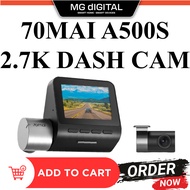 [✅ SERVIS PASANG] 70mai A500S Dash Cam Pro Plus with Rear Cam 1944P 70mai A500 Dashcam Built-in GPS 