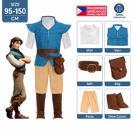 【Fast Manila】Flynn Rider Costume For Kids Disney Tangled Rapunzel Flynn Rider Prince Cosplay Costume