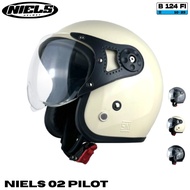 NIELS 02 Pilot Glass | SNI Premium Open Face Helmet