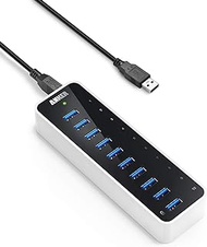 Anker USB A Hub, USB 3.0 Hub, 10 Ports USB Hub for Laptop &amp; PC, for MacBook, Mac Pro/Mini, iMac, XPS, Surface Pro, Galaxy Series, Mobile HDD and More