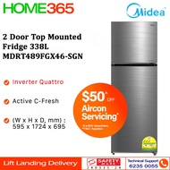 Midea 2 Door Top Mounted Fridge 338L MDRT489FGX46-SGN