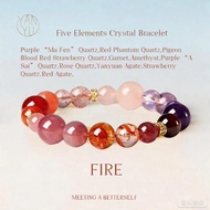 Crystal Bracelet，Five Elements Crystal Bracelet ，wisdom，Proactiveness