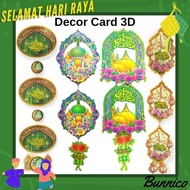3D Kad Decor Hiasan Hari Raya Aidilfitri (Gantung / Tampal Dinding)