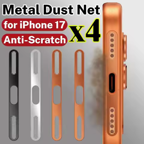 Universal Metal Mesh Anti Dust Proof Adhesive Net Cover Sticker for iPhone 17 17Air 17Pro 17 Pro Max
