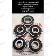 PACKAGE OF 5 YAMAHA BEARING SET FOR FRONT AND REAR WHEELS AND JUPITER SERIES VEGA SERIES F1Z R ALFA 