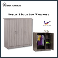 MF DUBLIN 3 Door Wardrobe Clothes Organizer Kids Wardrobe Almari Baju Kanak Kanak Almari Baju Budak Almari Pakaian 衣橱 衣柜