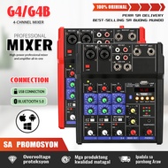 G4B Professional Audio Mixer 4 na channel na built-in na bluetooth playback na kotse
