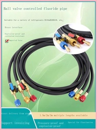 Air Conditioning Fluorine Pipe With Ball Valve Switch Car Refrigerant Refrigerant R410R22R32R134 Ref