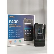 UNIWA F400 IP65 4G LTE POC TALKIE ZELLO Androi 15 4.0 Inch 2.5w speaker Audio 4350mAh Walkie Elektro