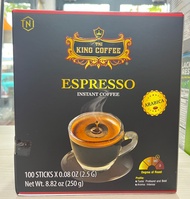 Date 03/27  Cà Phê Hòa Tan Đen ESPRESSO King Coffee 250g Hộp 100 Gói